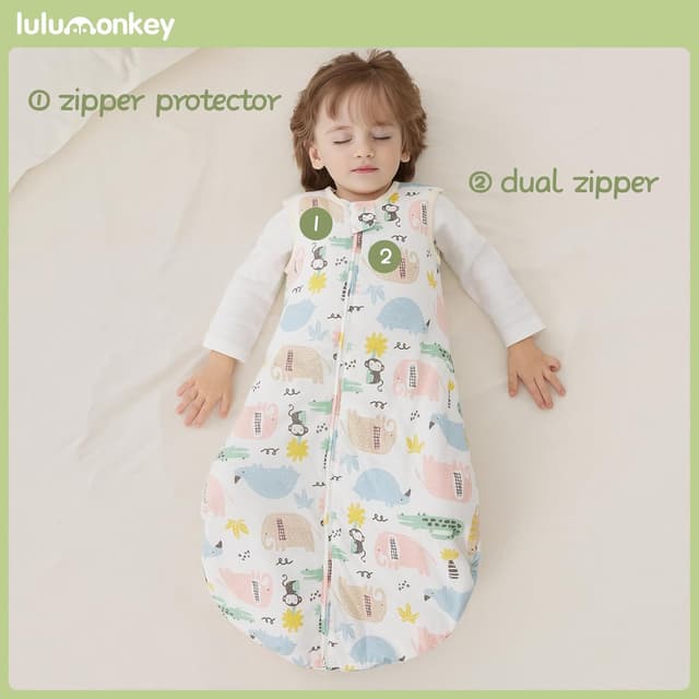 Detalle 2 de LULUMONKEY 1.5 Tog Baby Sleeping Bag 18-36 Months
