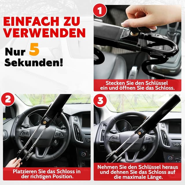 Thumbnail 5 de Tevlaphee Lenkradkralle Lenkradschloss