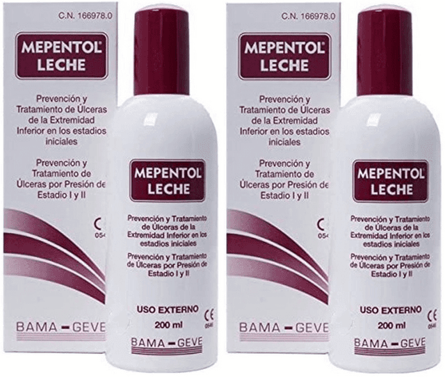Detalle de Mepentol Leche emulsión 2x200 ml hidratante Ulceras