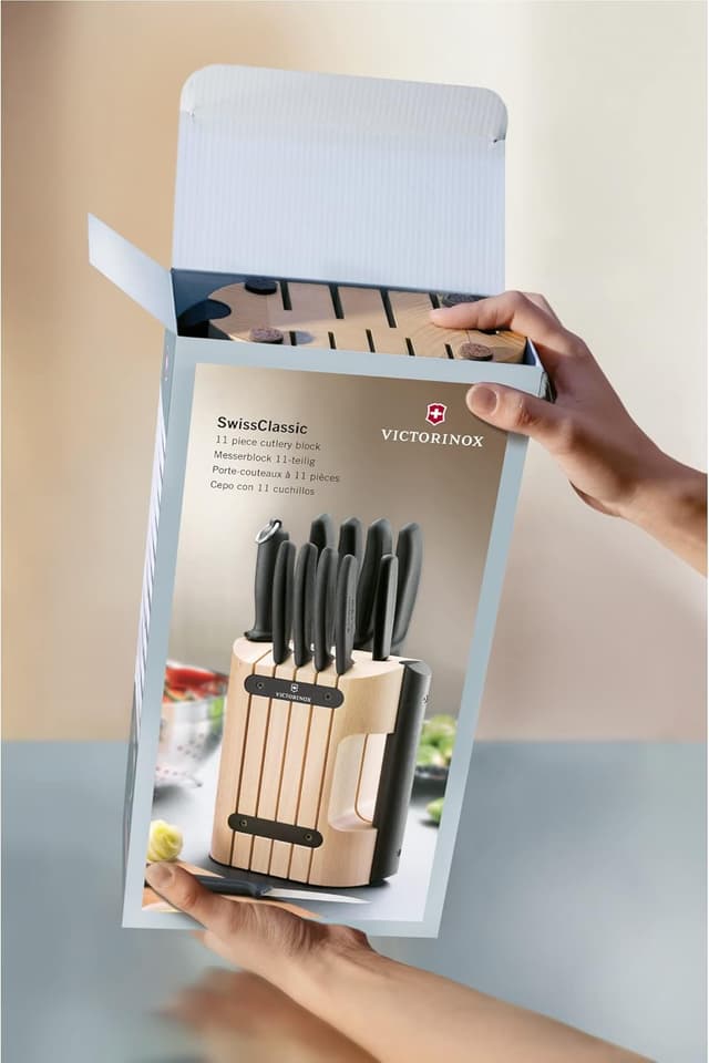 Thumbnail 3 de Victorinox Swiss Classic Juego de 11 Cuchillos con Soporte de Madera🔪