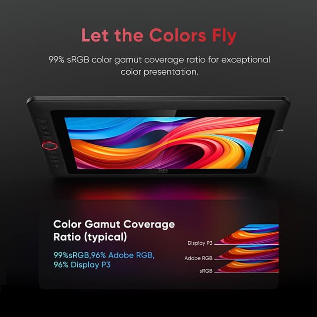 Detalle de XPPen Artist 15.6 Pro V2 drawing tablet