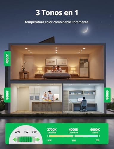 Thumbnail 1 de Bojim Spot LED encastrable tri-température 4 W ⚡