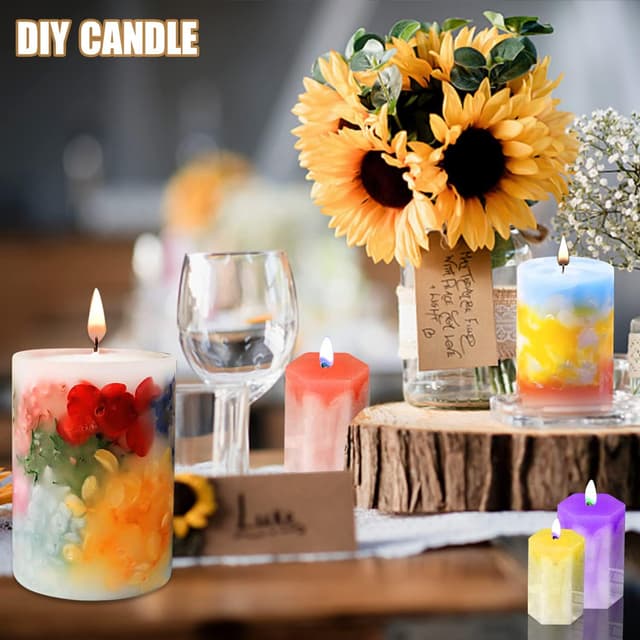 Thumbnail 4 de LBING Silikon-Kerzenformen 6 Stück – Kerzengießform 🕯