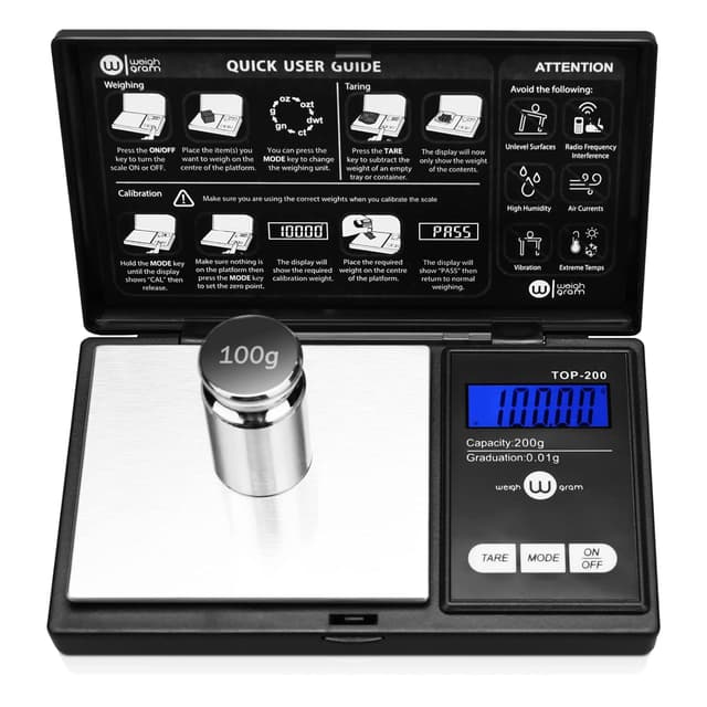 Detalle de Weigh Gram 200g Pocket Digital Scale 0.01g