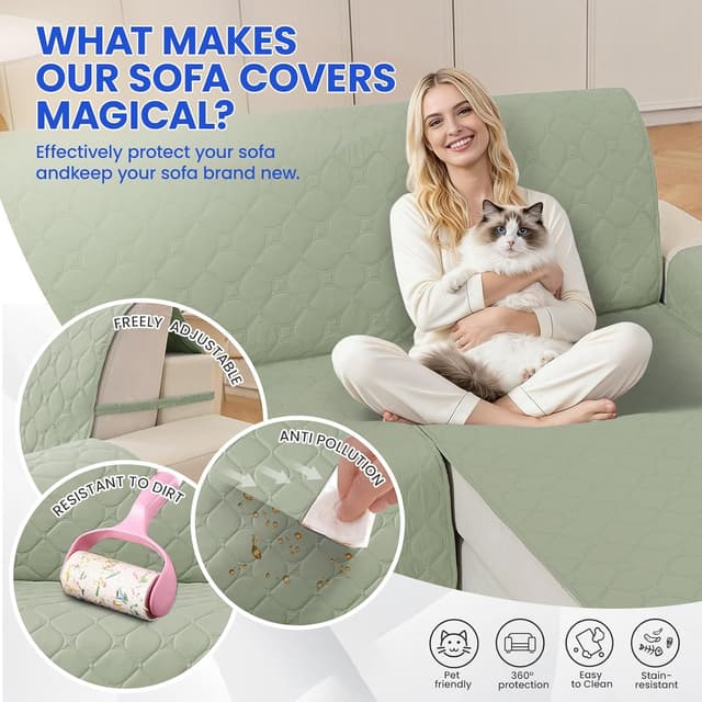 Detalle de Ystyle copridivano impermeabile 255 cm