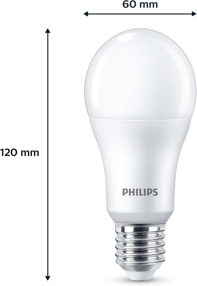 Detalle 1 de Philips - Pack de 3 Bombillas LED A60 13W 🌟