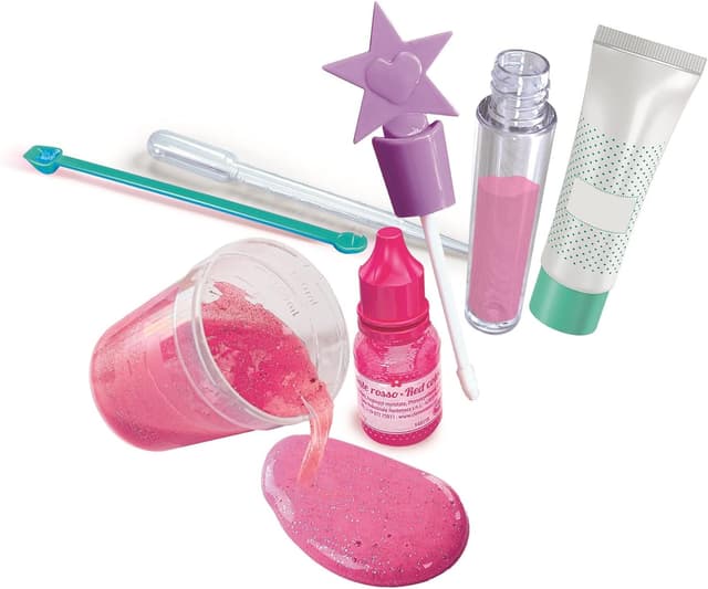Detalle de Clementoni Galileo Lab Lip-Gloss Mini Set (ab 8 Jahren) 59444 – Lipgloss selbst herstellen mit sicheren Inhaltsstoffen