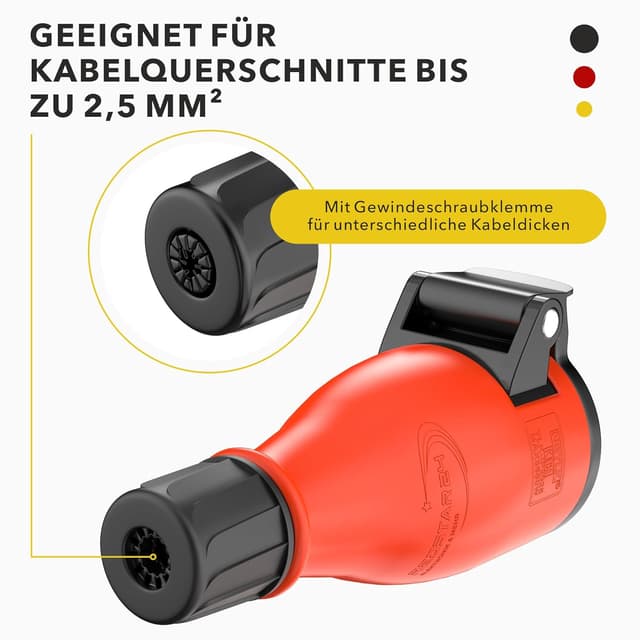 Detalle 2 de RedStar24 Schuko Kupplung 230V IP54