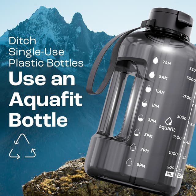 Detalle de AQUAFIT 4L water bottle with straw
