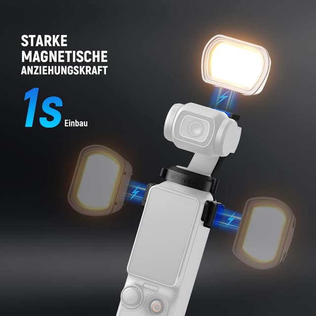 Detalle de NEEWER Basics M21 magnetisches Hilfslicht USB‑C für OSMO Pocket