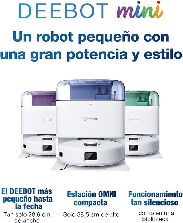 Detalle 2 de ECOVACS DEEBOT Mini Robot aspirador 9.000 Pa 🤖