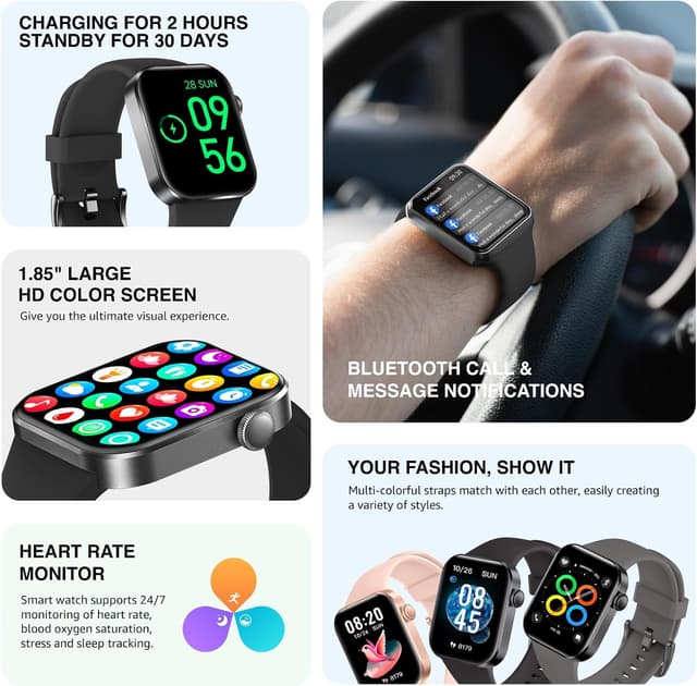 Thumbnail 3 de ASEEYIRJ P2 Smart Watch 1.85