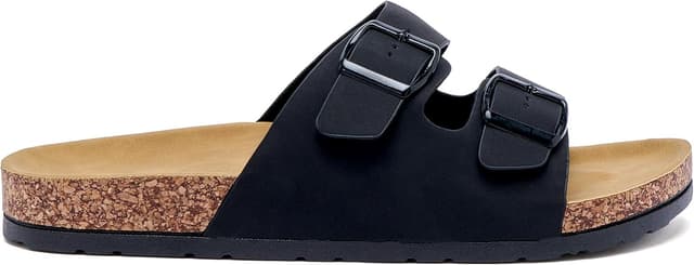 Detalle de JOMIX ciabatte da uomo Estate con fibbia regolabile, sughero traspirante e suola antiscivolo MCX250058