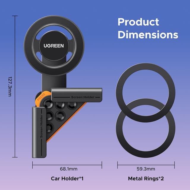 Thumbnail 6 de UGREEN Phone Holder for Tesla Model 3 — MagSafe Mount