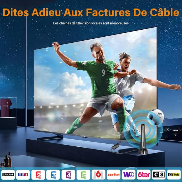 Thumbnail 3 de Antenne TV intérieure puissante réception 420 km