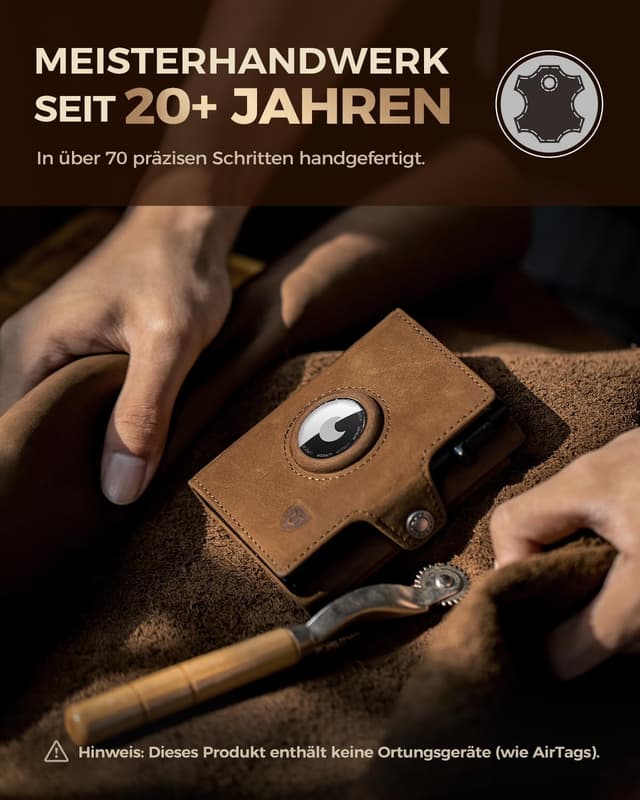 Detalle de LORZOR AirTag Wallet Slim Wallet 10+ Münzen