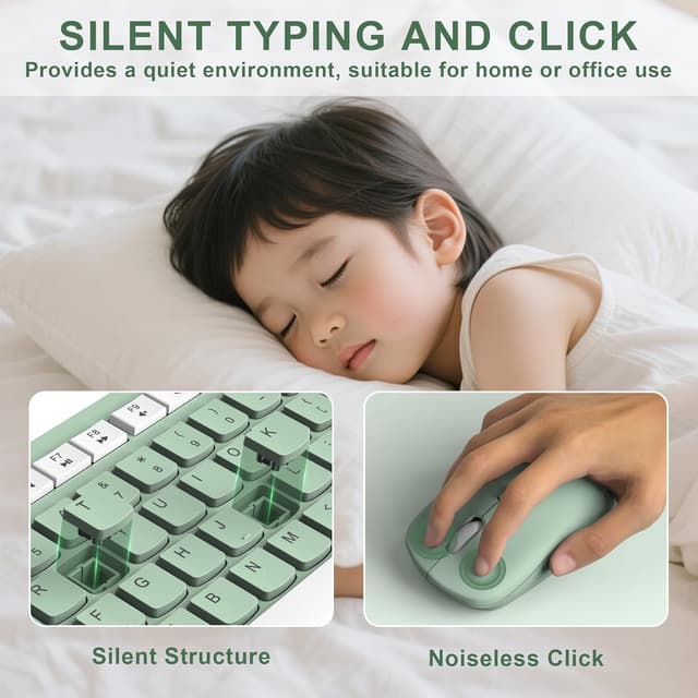 Thumbnail 2 de Wireless Keyboard and Mouse Combo 1600 DPI