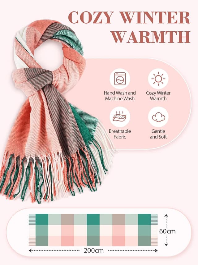 Thumbnail 4 de Echarpe femme hiver cachemire, cadeau original đŹ