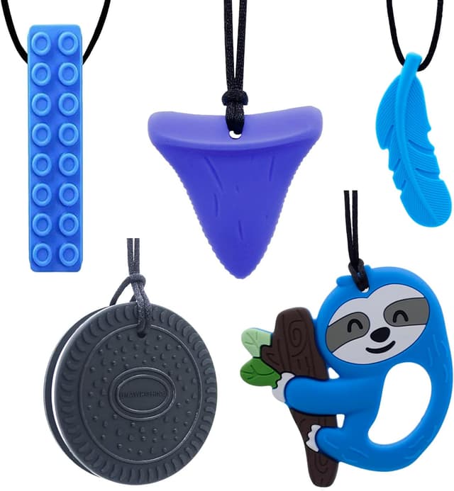 Imagen de GNAWRISHING Chew Necklaces 5pcs sensory chewable necklace en OfertitasTOP