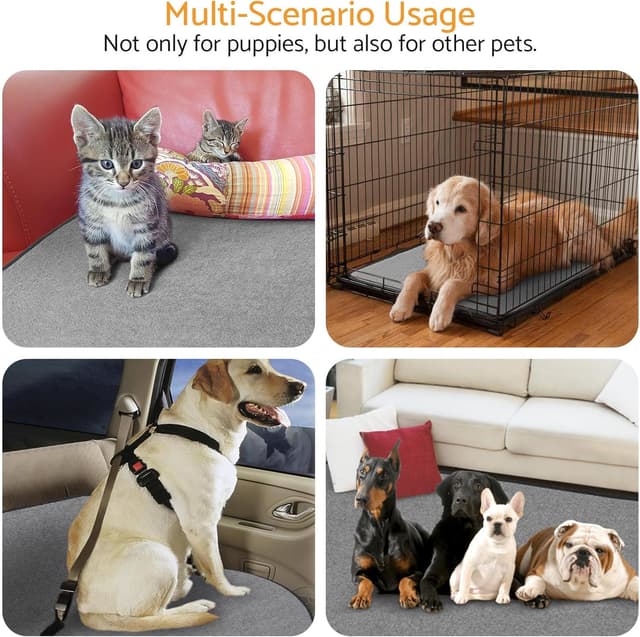 Thumbnail 6 de Maxetodo set da 2 traverse lavabili 80 x 92 cm per cani e gatti, assorbenti e antiscivolo