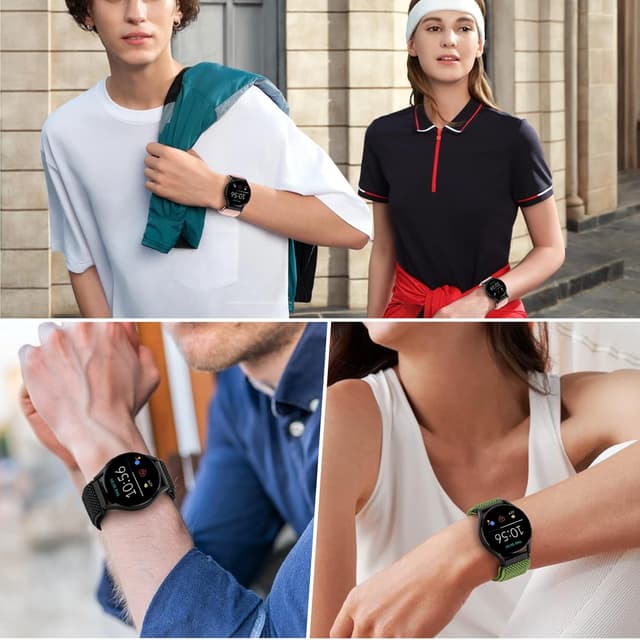 Detalle de SHIJZWD Uhrenarmband 19 mm mit Schnellverschluss