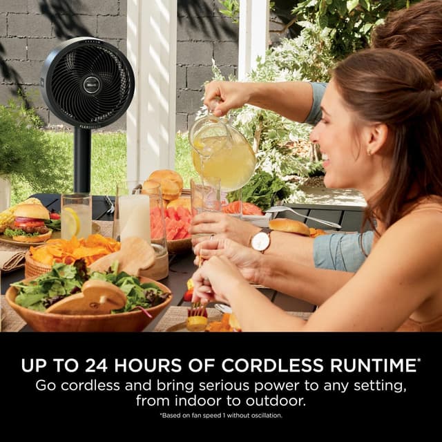 Detalle de Shark FlexBreeze FA220UK 12 in 1 Hybrid Portable Fan with Remote & Misting Attachment