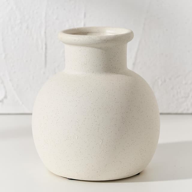 Detalle 2 de PORCER Moderne Keramikvase (15,2 cm) in Terrakotta mit Boho-/Bauernhaus-Charme