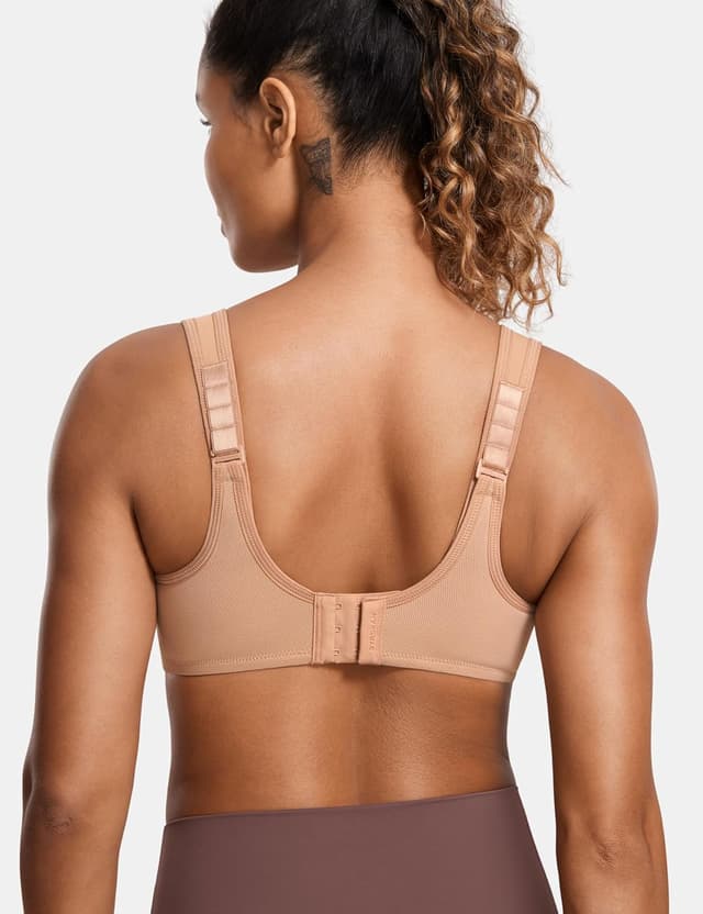 Detalle de Soutien-gorge de sport femme SYROKAN à armatures extérieures, maintien extreme (grande taille)