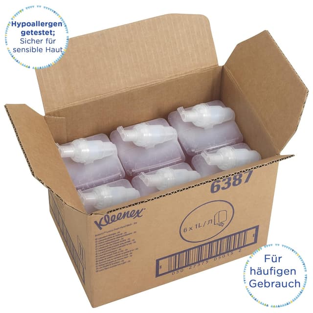 Detalle 2 de Kleenex Botanics Joy 6387 Jabón espuma lujo 1 L