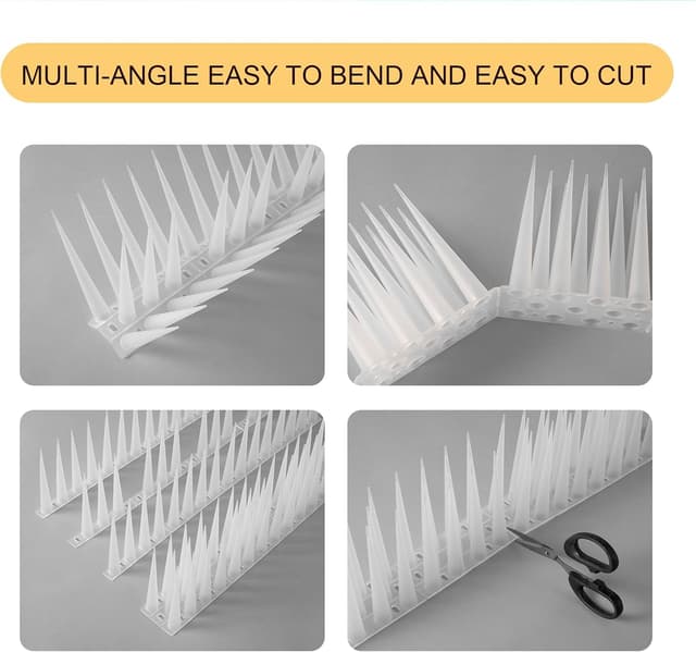 Thumbnail 6 de OFFO High Bird Spikes for Anti-Pigeon Fence & Edges (3.6m, 10cm, Frosted Clear)