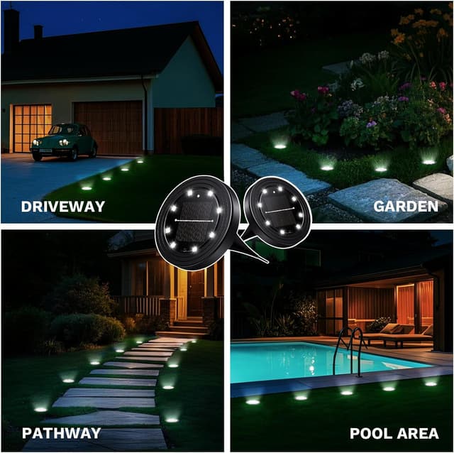 Thumbnail 5 de NIBSHOOM 8 Luces Solares LED Exteriores 🌞 para Jardín y Terraza