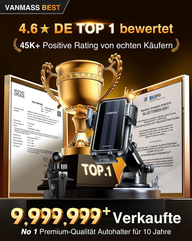 Detalle 2 de VANMASS 2026 Handyhalterung Auto 360°