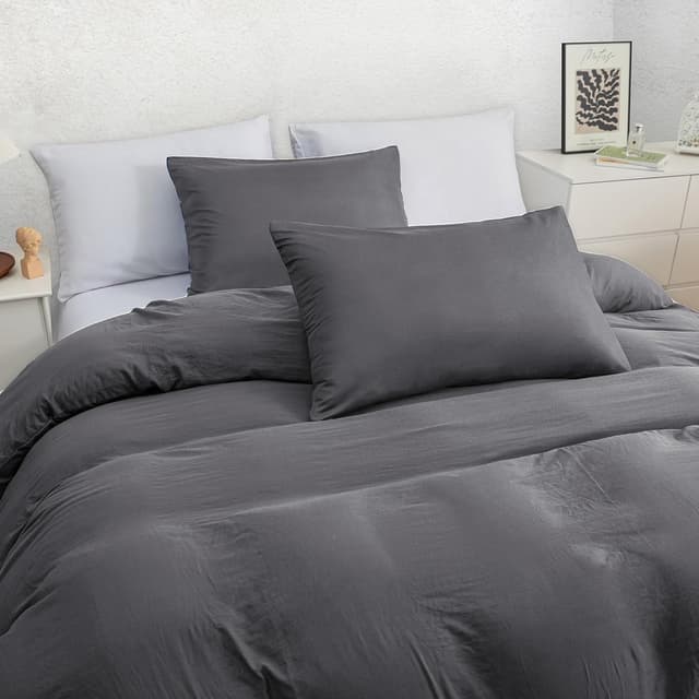 Detalle 2 de Pamposh King Size Duvet Cover Set (Pre-Washed Microfibre) with Zip Closure