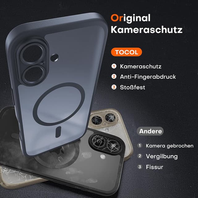 Thumbnail 4 de TOCOL iPhone 16 Hülle MagSafe Vollschutz 256 GB?