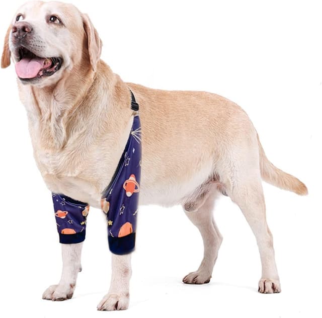 Detalle de Blue Dream Island Dog Front Leg Braces Recovery Sleeve (Medium to Large, 2XL) — wound and incision protector