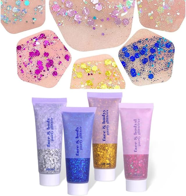 Thumbnail 4 de Purpurina Líquida Dorada para Maquillaje y Fiesta ✨