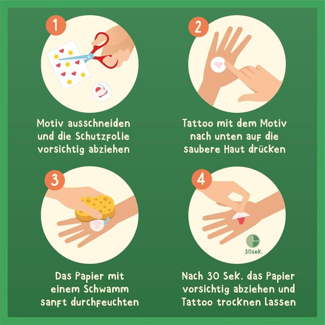 Detalle 2 de Famifidus 120 Kinder-Tattoos