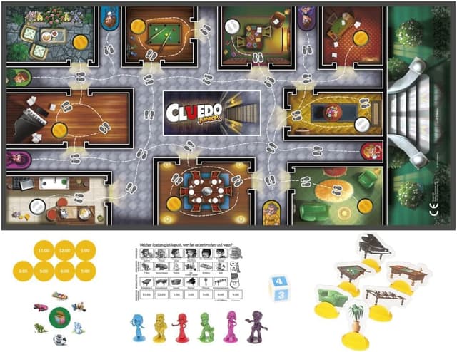 Detalle de Hasbro Cluedo Junior Brettspiel ab 5 Jahren 🎲