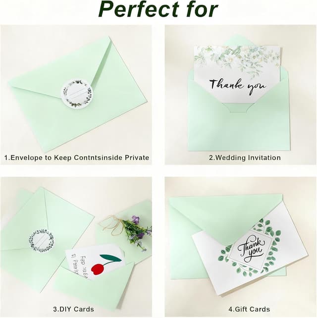 Thumbnail 5 de Romon Buste di Carta 50 pezzi, kraft 120 g/m² per inviti ✉