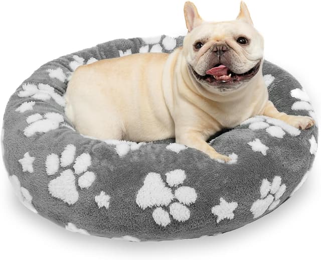 Detalle de Yaning 58cm donut dog bed for small dogs