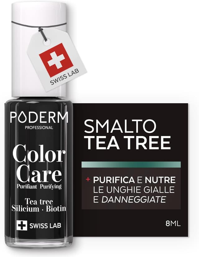 Detalle de PODERM MICOSI DELLE UNGHIE Smalto colorato Tea Tree (man i/piedi) – trattamento e prevenzione, Swiss Made