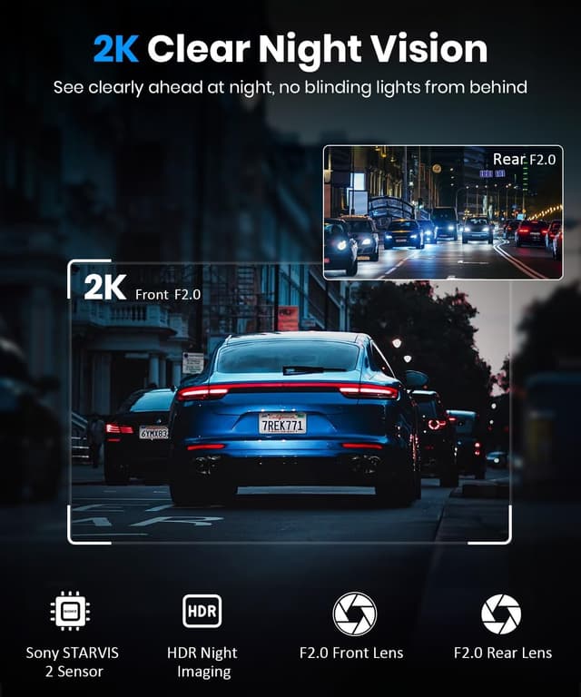 Detalle de AUTO-VOX T11 rear view mirror camera, 9.35 in