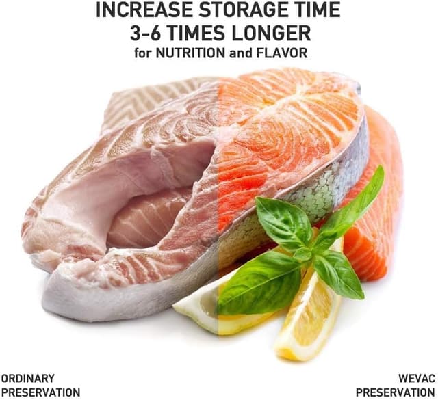 Detalle de Wevac Vacuum Sealer Bags (100 Quart, 8x12 Inch) — BPA-Free Heavy-Duty Bags for Food Saver-Style Machines