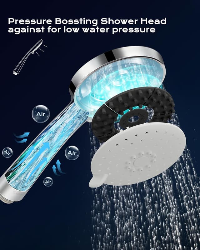 Detalle de SAMODRA shower head 0.65mm micro nozzles