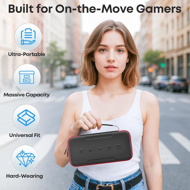 Thumbnail 5 de Tokluck Funda transporte Switch 26 ranuras 🔴