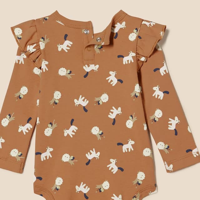 Thumbnail 6 de Amazon Essentials Baby-Girls Ruffle Long-Sleeve Bodysuit 👶🏼