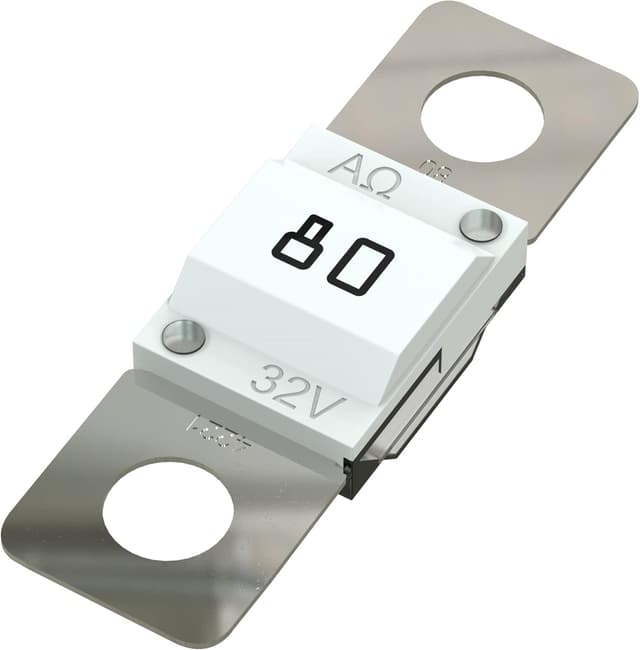 Detalle de AUPROTEC Fusible Midi 80A blanc à vis (ISO 8820-5/M5) – 1 pièce