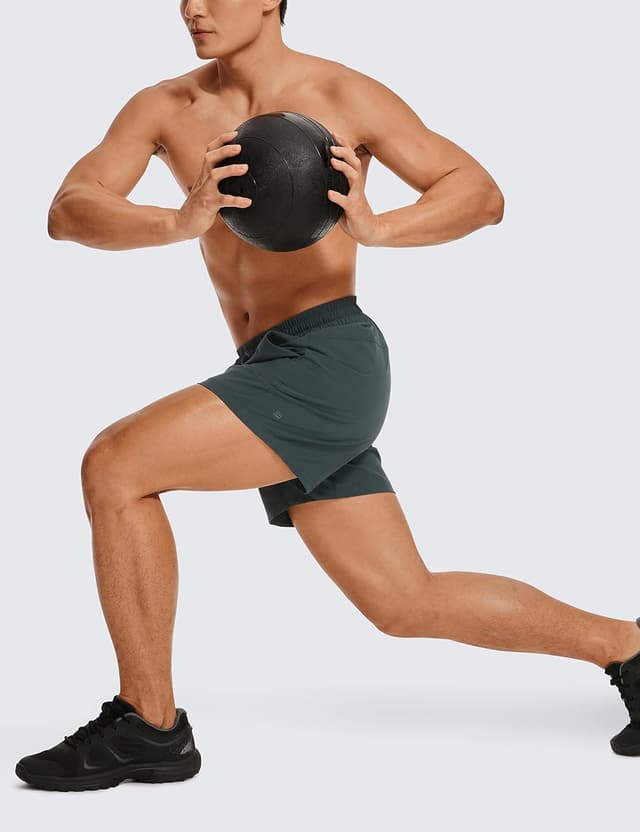 Detalle de Short de sport CRZ YOGA à séchage rapide pour homme avec poches (13/18/23 cm)