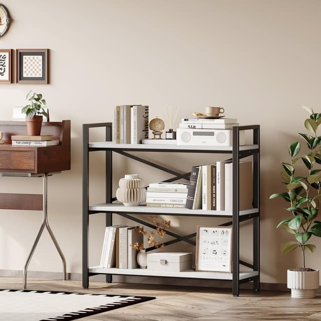 Thumbnail 6 de Homeiju 3 Tier Bookshelf 31.49" Width