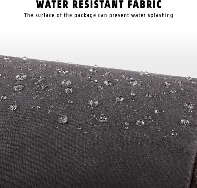 Detalle 2 de ZOMFELT Travel Toiletry Bag for Men, Waxed Canvas Dopp Kit